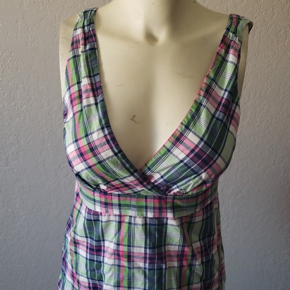 J.Crew plaid shirt top 4 Summer - Picture 3 of 5